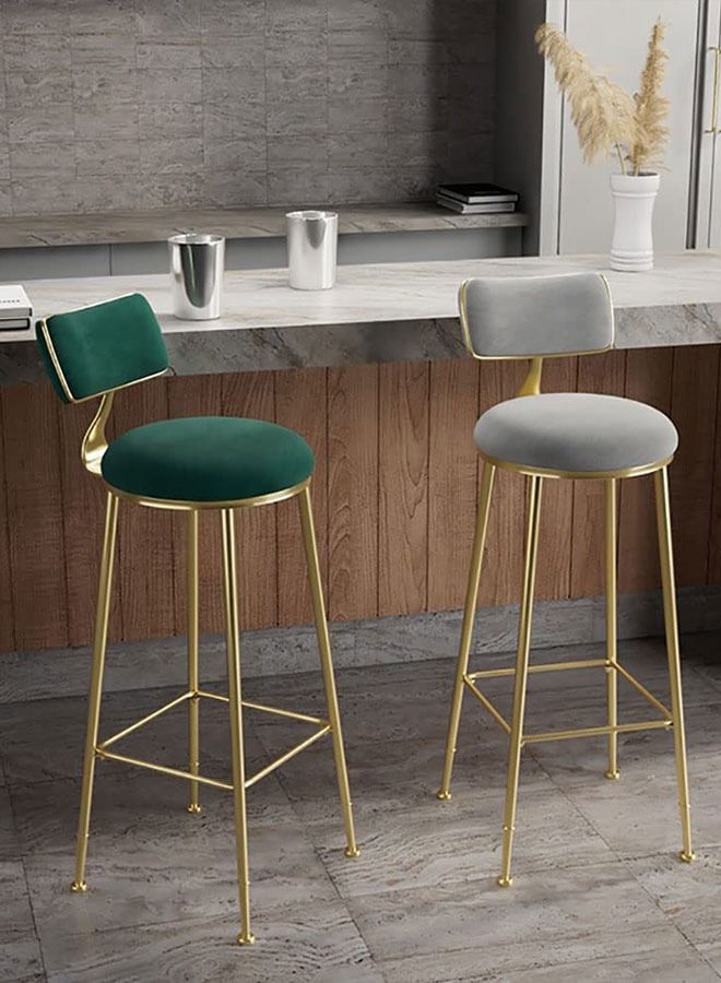 GoldenLike Bar Stool with Back,Counter Stools Bar Chairs with Sturdy Steel Frame for Dining Room,Kitchen,Party  - Image 3