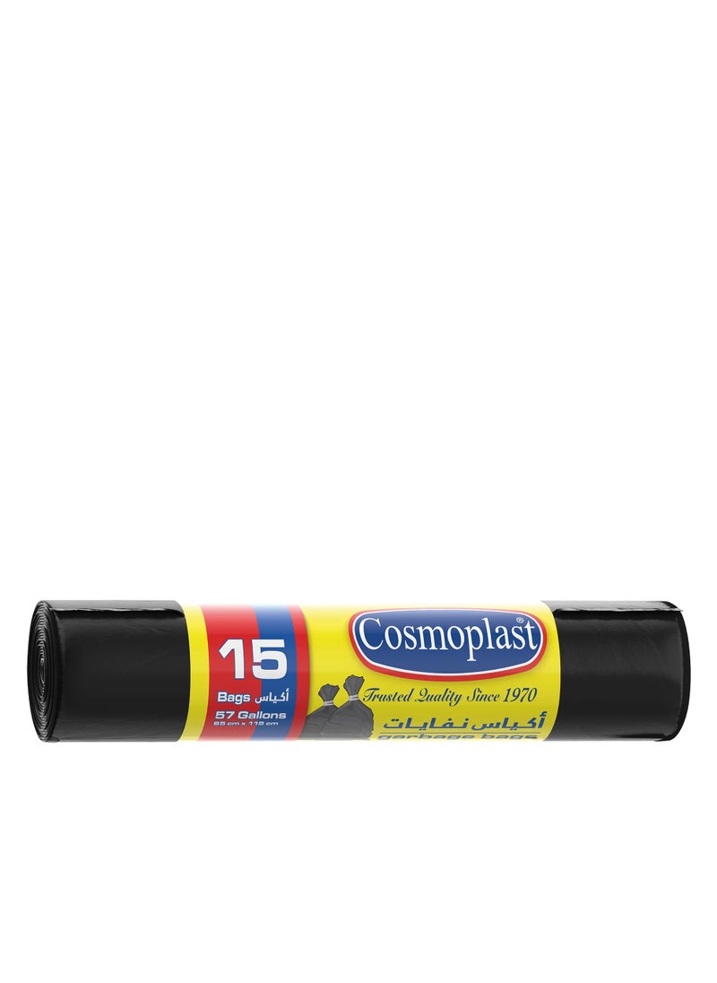 Cosmoplast Cosmoplast Garbage Bags 57 Gallons 85 x 115 cm 