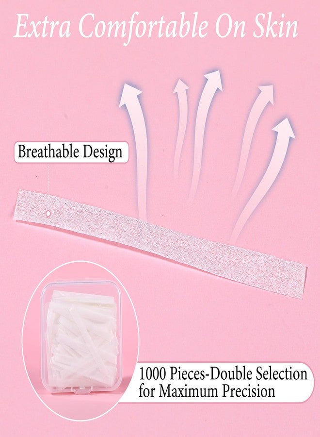 Sibba Lash Lift Paper Strips, 2000Pcs Lash Perm Paper Covers Lifting de Pestañas, Disposable Eyelash Tapes for Perfect Eyelash Perm, Preventing Lashes Pop-Up - Image 3