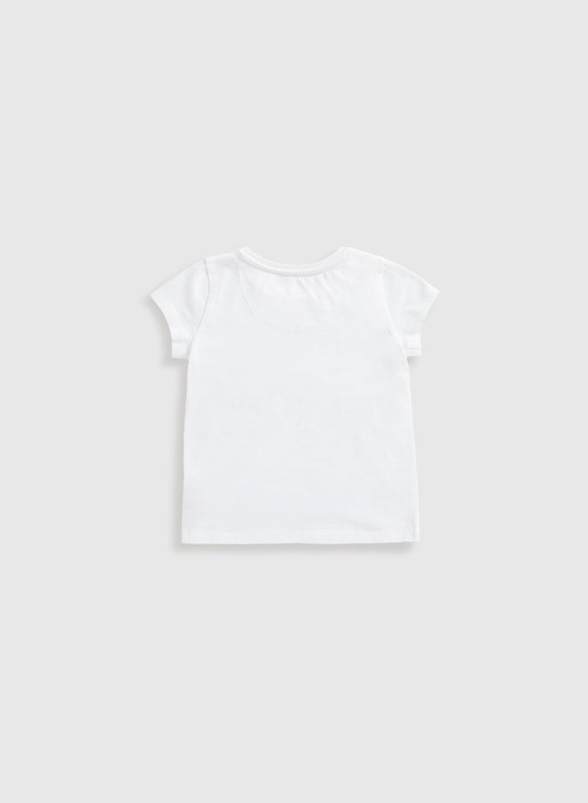 mothercare White T-Shirt - Image 2