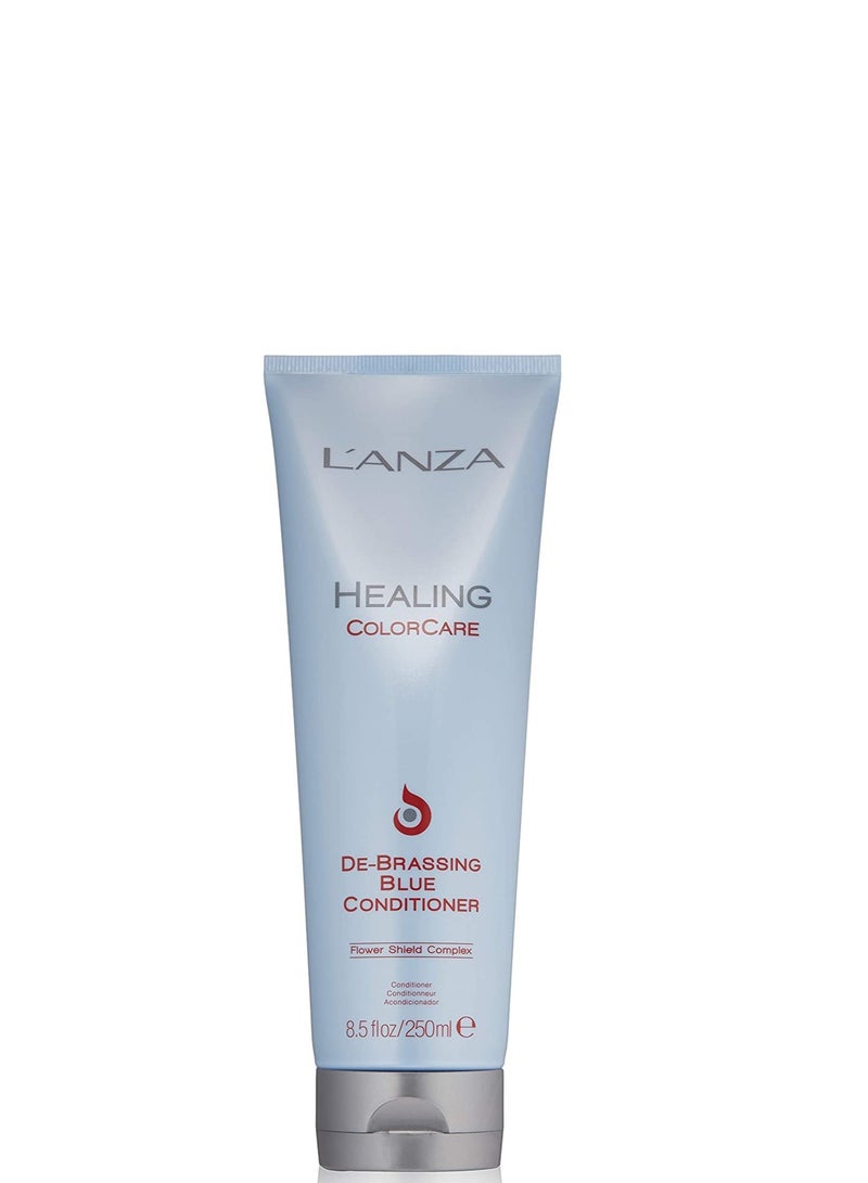 L'ANZA Healing ColorCare Ultra De-Brassing Professional Blue Conditioner, Color Toning Haircare to Eliminate Unwanted Brassiness, Sulfate-free Formula - Image 1