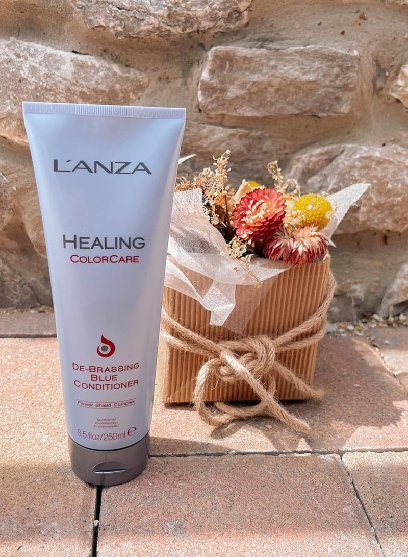 L'ANZA Healing ColorCare Ultra De-Brassing Professional Blue Conditioner, Color Toning Haircare to Eliminate Unwanted Brassiness, Sulfate-free Formula - Image 2