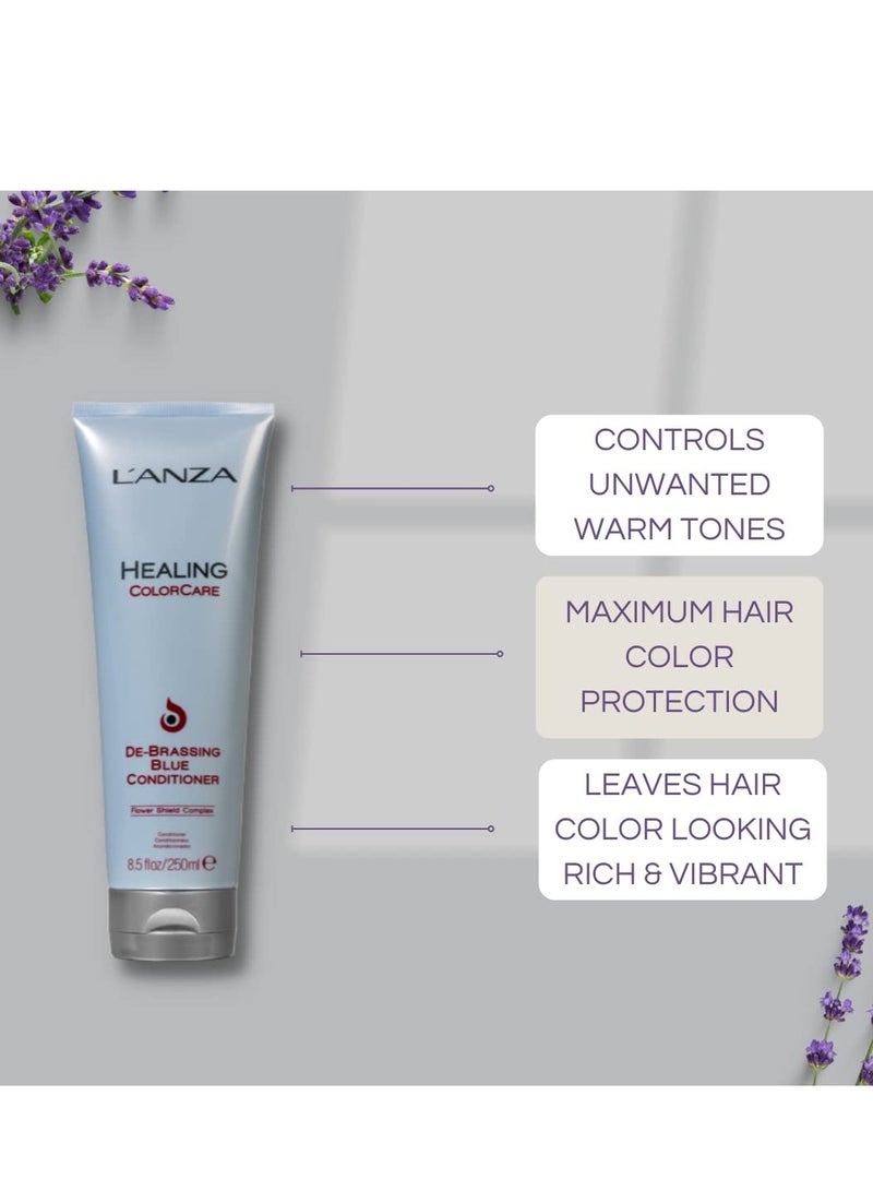 L'ANZA Healing ColorCare Ultra De-Brassing Professional Blue Conditioner, Color Toning Haircare to Eliminate Unwanted Brassiness, Sulfate-free Formula - Image 5