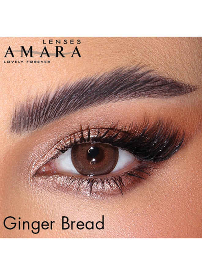 Amara Women Women's Color Contact Lens -  Monthly Ginger Bread - Image 3
