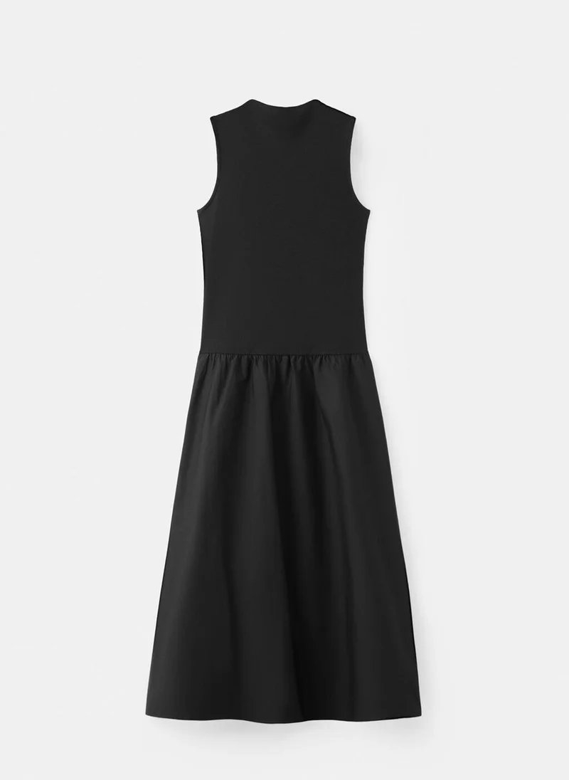 MANGO  Contrast-Bodice Dress for Women | Best Price UAE