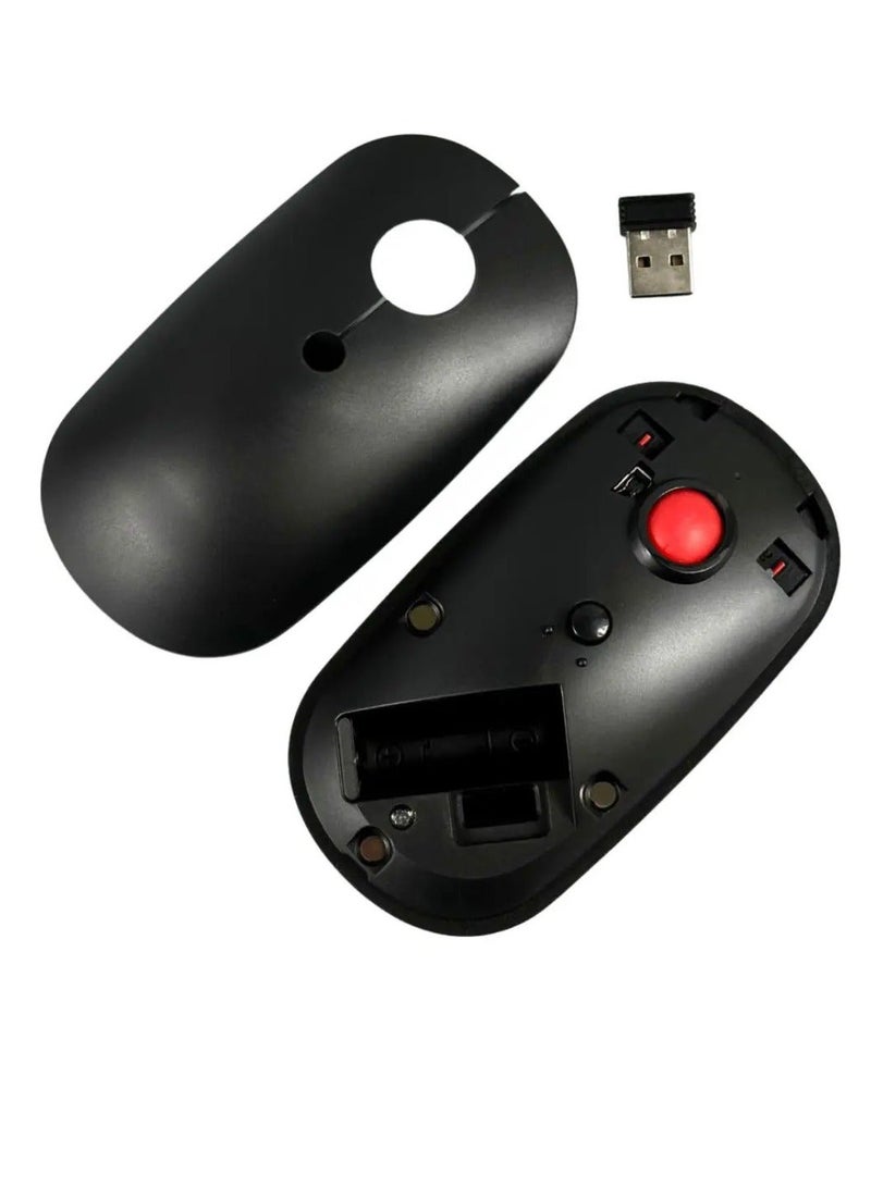 PT-680 Dual Mode Bluetooth & Wireless Keyboard and Mouse Set - 3 Multi-Device (2.4G / BT1/ BT2) -10M Distance - (AR/ENG) Key - One USB Receiver for combo - PC/Laptop (Black) - Image 3