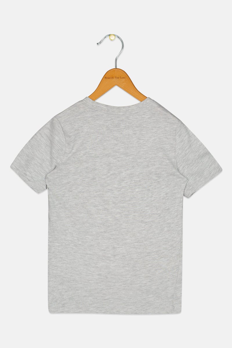 PUMA Kids Boy Sportswear Fit Short Sleeve Outdoor T-Shirt, Grey - Image 2