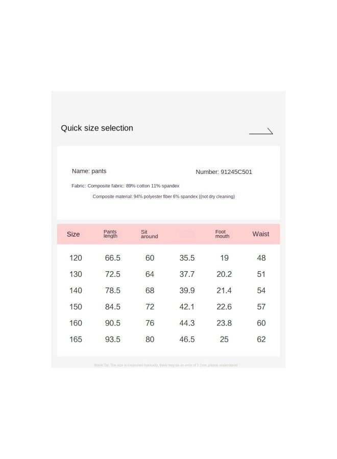 DEESHA 【counter Version Fleece Textured Leggings】بناطيل ضيقة للأطفال من الفئة المتوسطة والكبيرة للفتيات في الخريف والشتاء - Image 5