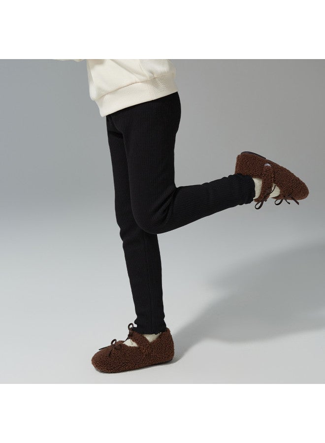 DEESHA 【counter Version Fleece Textured Leggings】بناطيل ضيقة للأطفال من الفئة المتوسطة والكبيرة للفتيات في الخريف والشتاء - Image 4