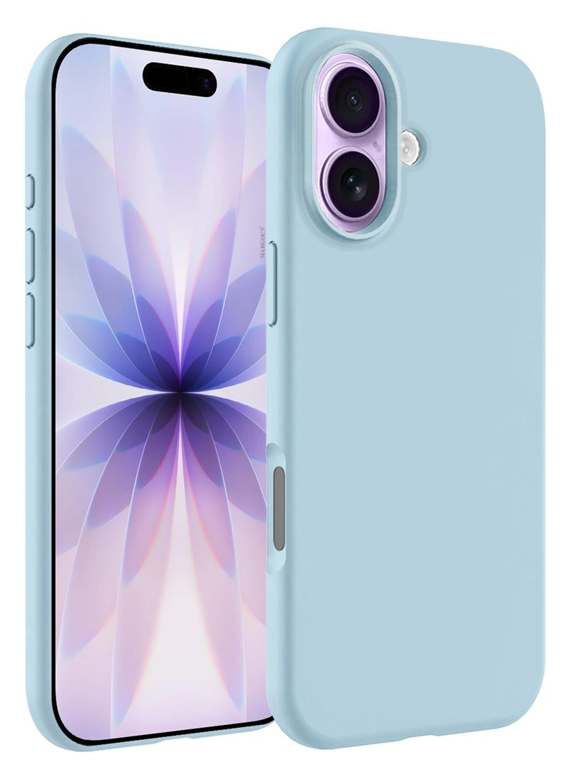 Silicone Protective Phone Case for iPhone 17 - Soft Anti-Scratch Microfiber Lining Ultra Slim Drop Protection Phone Cover - Sky Blue - Image 2