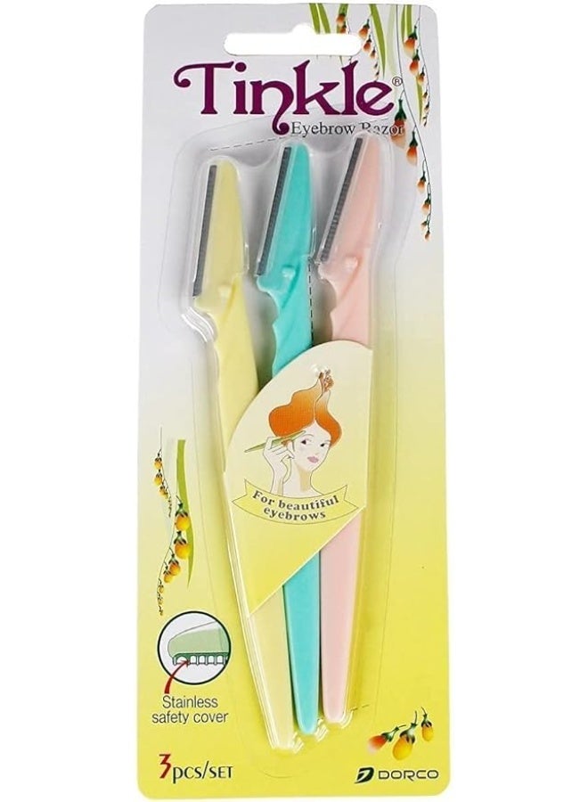 Tinkle Tinkle Face and Eyebrow Razor for Women, Quick and Easy Facial Hair Removal at Home - 5 Packs - Image 1