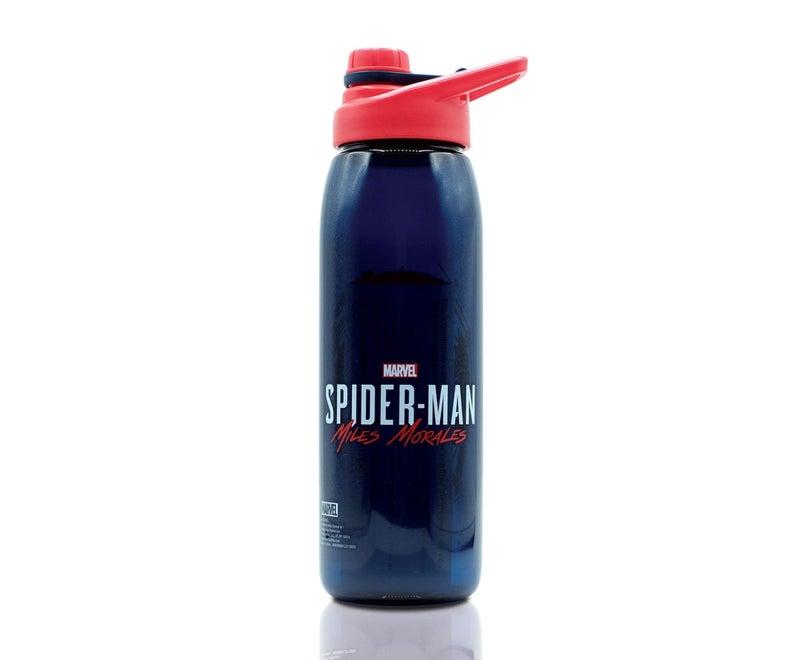 SPIDERMAN Spider-Man Marvel Miles Morales 28-Ounce Sports Water Bottle | BPA-Free Plastic Water Jug With Leakproof Screw-Top Lid And Flip-Up Cap | Hydration For Outdoor Activities, Gym Fitness Gifts - Image 3