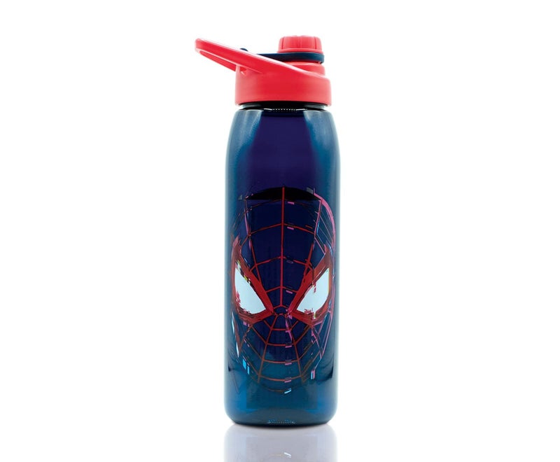 SPIDERMAN Spider-Man Marvel Miles Morales 28-Ounce Sports Water Bottle | BPA-Free Plastic Water Jug With Leakproof Screw-Top Lid And Flip-Up Cap | Hydration For Outdoor Activities, Gym Fitness Gifts - Image 1