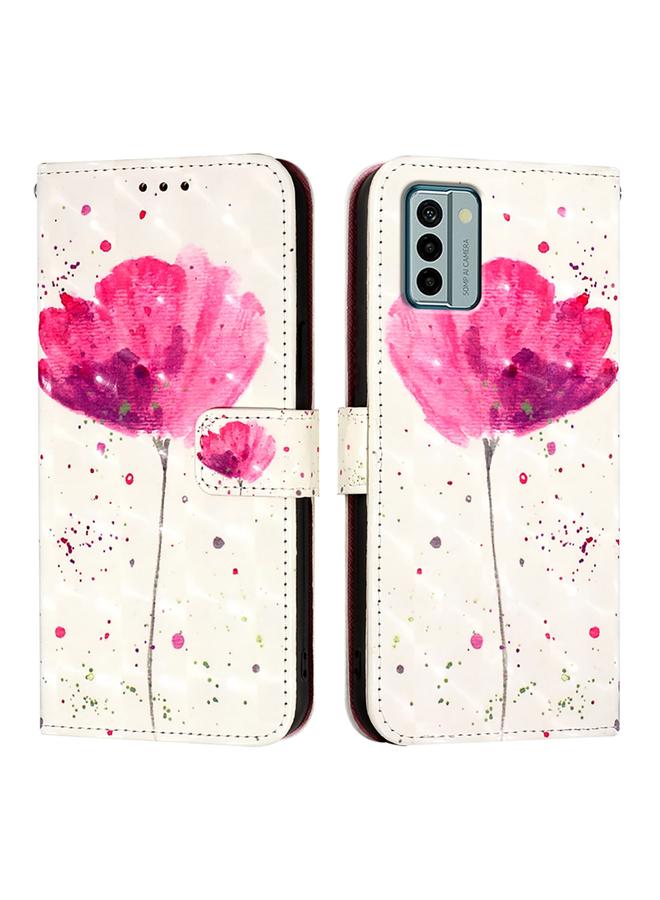 اس-توب جراب هاتف Nokia G22 من الجلد بتصميم ثلاثي الأبعاد مع قلاب أفقي - Image 2