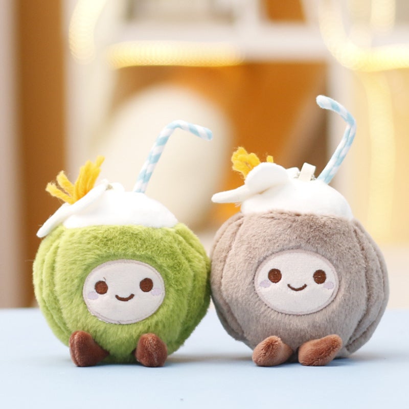 New Plush Coconut Doll Toy Keychain Pendant Wholesale - Image 1