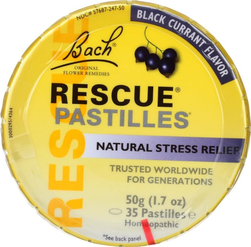Bach Bach Original Flower Remedies - Rescue Remedy Blackcurrant Pastilles 1.7oz 