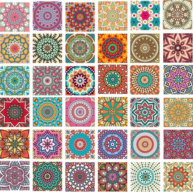 PAPER PLANE DESIGN Tile Stickers Set of 36 Pieces Self Adhesive 6 inch x 6 inch Size x (36 Pieces) - Design - 006 - Image 5