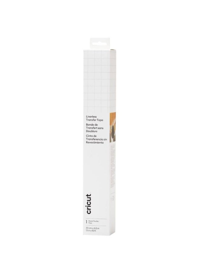 Cricut Linerless Transfer Tape, Transparent, 33 cm x 4.6 m (15 ft)