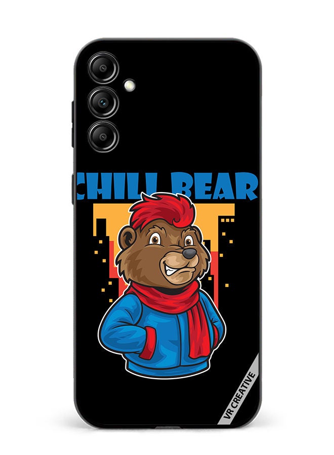 VR CREATIVE Protective Case Cover For Samsung Galaxy A34 Chill Bear Design Multicolour - Image 1