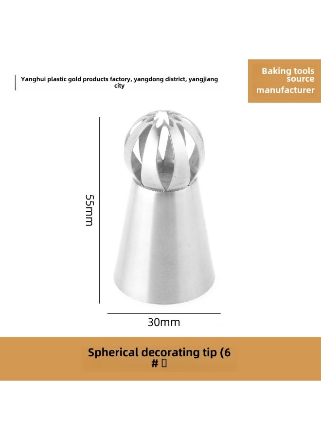 Generic Direct 304 Stainless Steel Piping Nozzle Torch Head Piping Nozzle Baking Tools-Color:6#  - Image 1