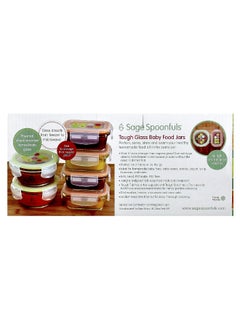Sage Spoonfuls Sage Spoonfuls, Tough Glass Baby Food Jars, Combo Pack, 6 Pack  - Image 2
