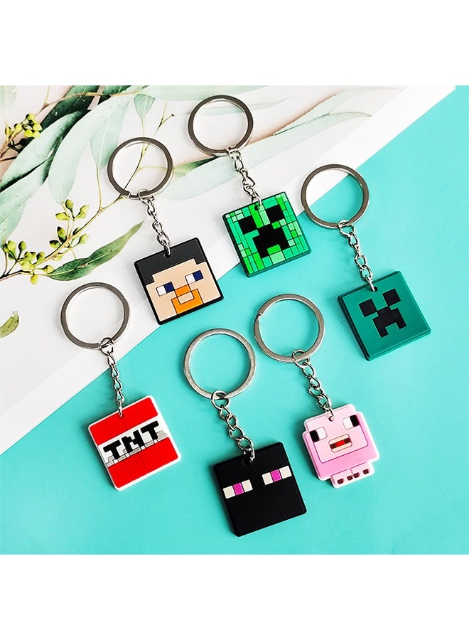 Minecraft Kids Keyrings Keychains Creeper Key Chain Set of 9 Collectables Gaming Gifts - Image 3