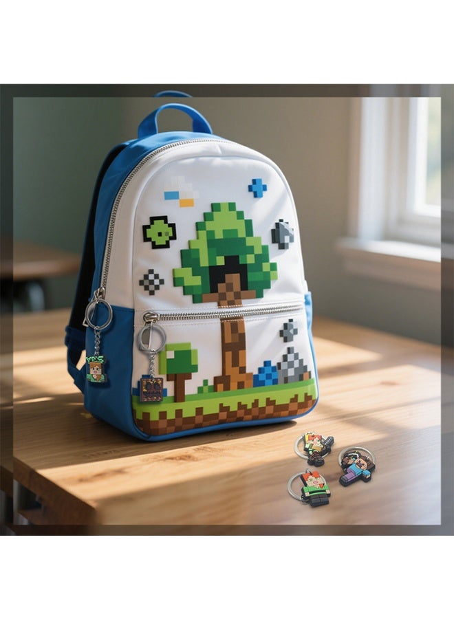 Minecraft Kids Keyrings Keychains Creeper Key Chain Set of 9 Collectables Gaming Gifts - Image 5