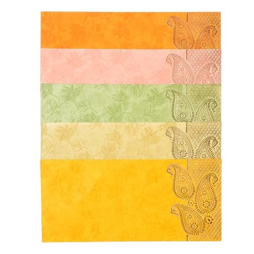 AQBAH money envelope Pack of 25 Colourful Designer Shagun Lifafa/Money Gift Envelope with Golden Ambi for Gifting Money on any occasion (multicolor) - Image 5