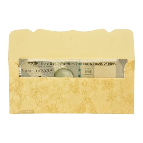 AQBAH money envelope Pack of 25 Colourful Designer Shagun Lifafa/Money Gift Envelope with Golden Ambi for Gifting Money on any occasion (multicolor) - Image 4