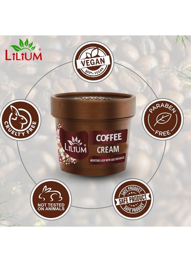 LILIUM - Coffee Facial Kit, 400G, 4 Step Deep Cleansing & Glowing Skin Moisture Lock With Age Defiance, Extra Glow & Fair Complexion, Oily & Dry Skin, Women & Men, Paraben & Sulfate Free, Pack Of 4 - Image 1