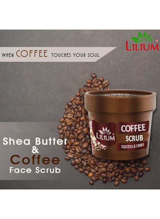 LILIUM - Coffee Facial Kit, 400G, 4 Step Deep Cleansing & Glowing Skin Moisture Lock With Age Defiance, Extra Glow & Fair Complexion, Oily & Dry Skin, Women & Men, Paraben & Sulfate Free, Pack Of 4 - Image 1