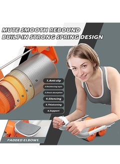BORTONY Ab Roller Wheel with Timer Ab Abdominal Exercise Wheel Workout Equipment Universal Male and Female Elbow Support Automatic Rebound  - Image 5