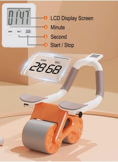 BORTONY Ab Roller Wheel with Timer Ab Abdominal Exercise Wheel Workout Equipment Universal Male and Female Elbow Support Automatic Rebound  - Image 3