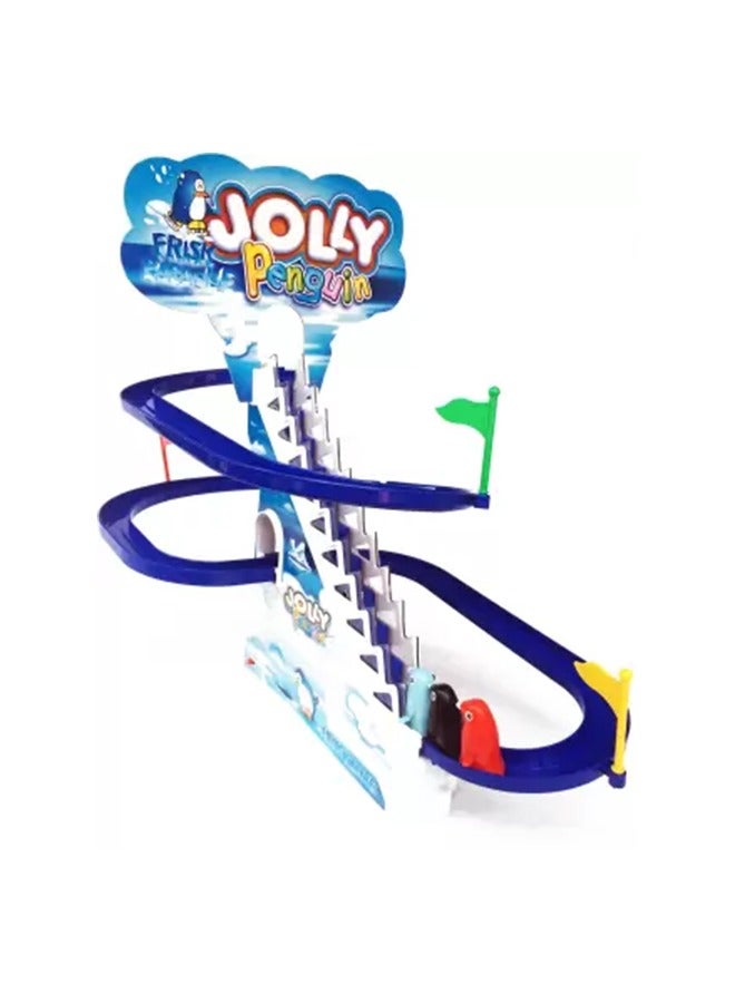 Electric Penguins Stair Climb Track Toy Helps Color Recognition Multicolored For 3+ Years Kids - Image 4