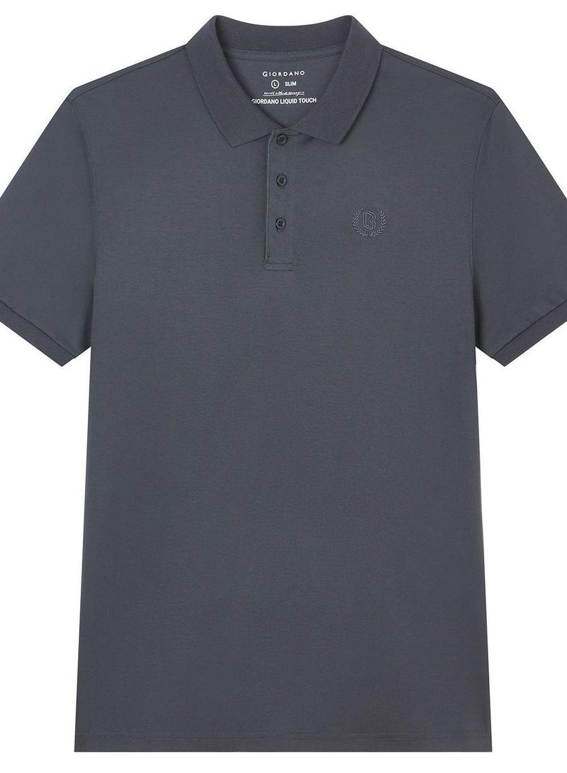 GIORDANO Men's Liquid Touch Interlock Polo - Image 1