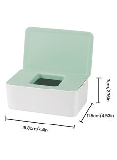 Y&D Wet Wipes Dispenser Box, SYOSI Toilet Dry Tissue Paper Case Holder, Storage Box with Lid Dustproof for Home Office  - Image 2