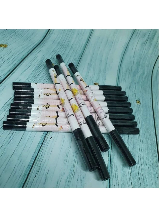 كاريت قلم تحديد العيون مقاوم للماء ويدوم طويلاً، قلم تحديد العيون مقاوم للتلطخ بطرف فائق الدقة - أسود - Image 2