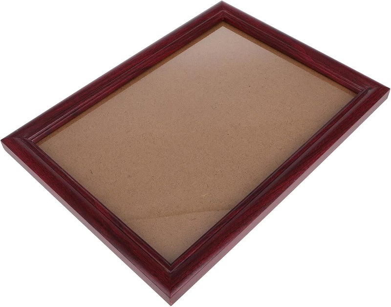 إطار شهادة SEWACC مقاس A4 (21×29.7 سم) إطار دبلوم خشبي مع مثبت حائط لشهادات الجامعة وتراخيص الزواج، تشطيب خشب أحمر - Image 1