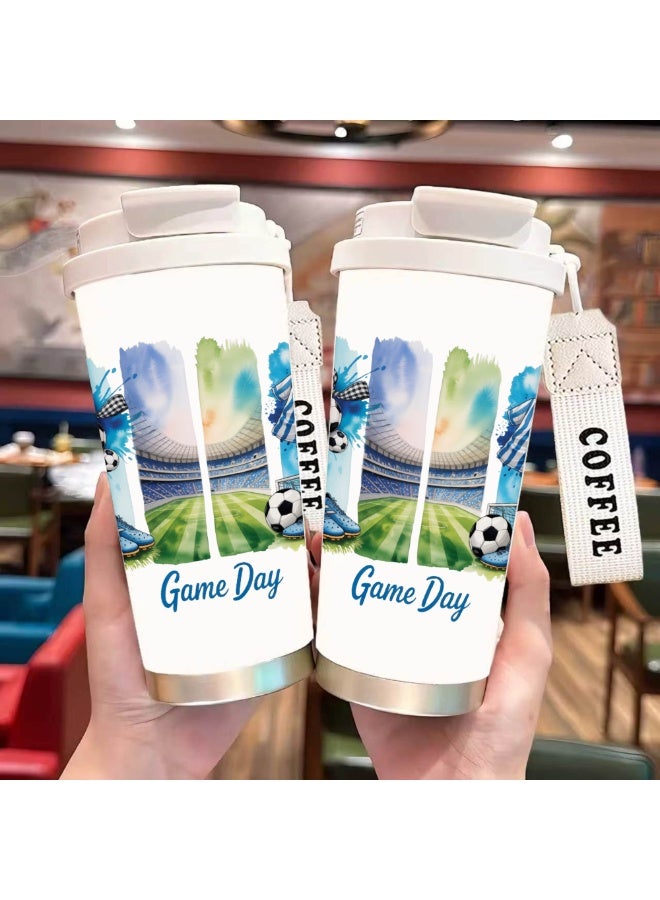 FIFA 520ml World Cup Printed Stainless Steel Insulated Water Bottle Double Wall Vacuum Thermal Flask Leakproof Cup for Hot & Cold Drinks - Image 3