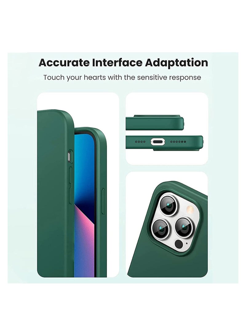 ELTRAZONE Silicone Protective Case Compatible with iPhone 14 Pro Max Soft Liquid Gel Rubber Cover Shockproof Bumper Anti-Scratch Anti-Fingerprint Anti-Drop Slim Cover for iPhone (for iPhone 14 Pro Max) - Image 4