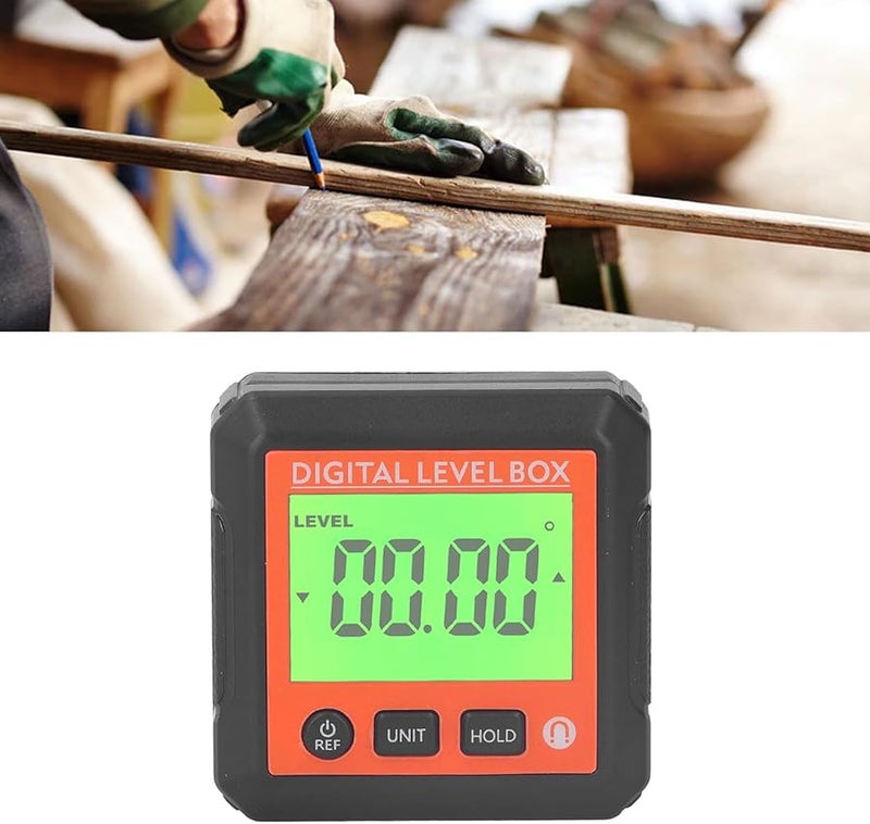 Orange Digital Level Angle Gauge High Accuracy Magnetic Inclinometer For Woodworking Construction - Image 4