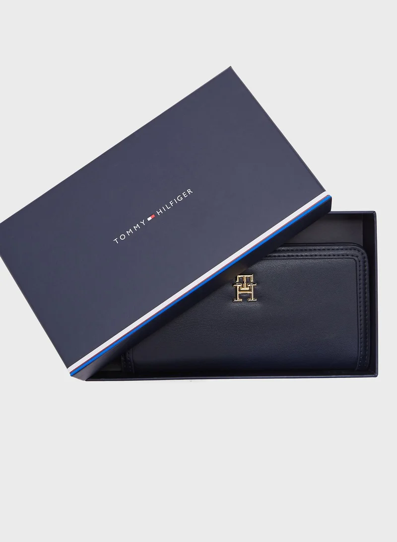 TOMMY HILFIGER Monotype Large Slim Wallet Purse