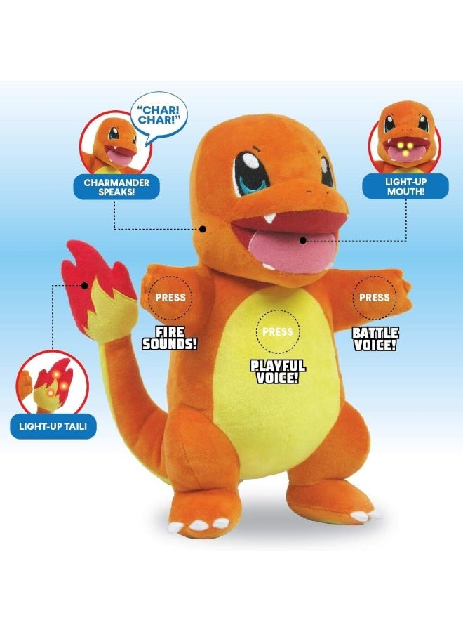 Pokemon Flame Action Charmander, Battery Operated |Interactive Plush Toy | Soft Toy With Sound Effect | Perfect Gift For Kids And Adults - Image 3