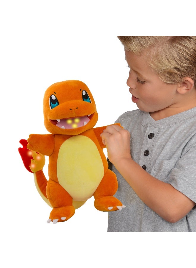 Pokemon Flame Action Charmander, Battery Operated |Interactive Plush Toy | Soft Toy With Sound Effect | Perfect Gift For Kids And Adults - Image 4