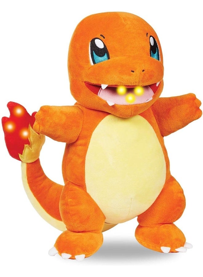 Pokemon Flame Action Charmander, Battery Operated |Interactive Plush Toy | Soft Toy With Sound Effect | Perfect Gift For Kids And Adults - Image 1