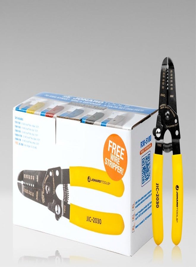 Jonard Tools R30-5100A 30 AWG Kynar Wire & Dispenser Box Set with Included Wire Stripper - 5 Color Pack (500 ft) - Image 2