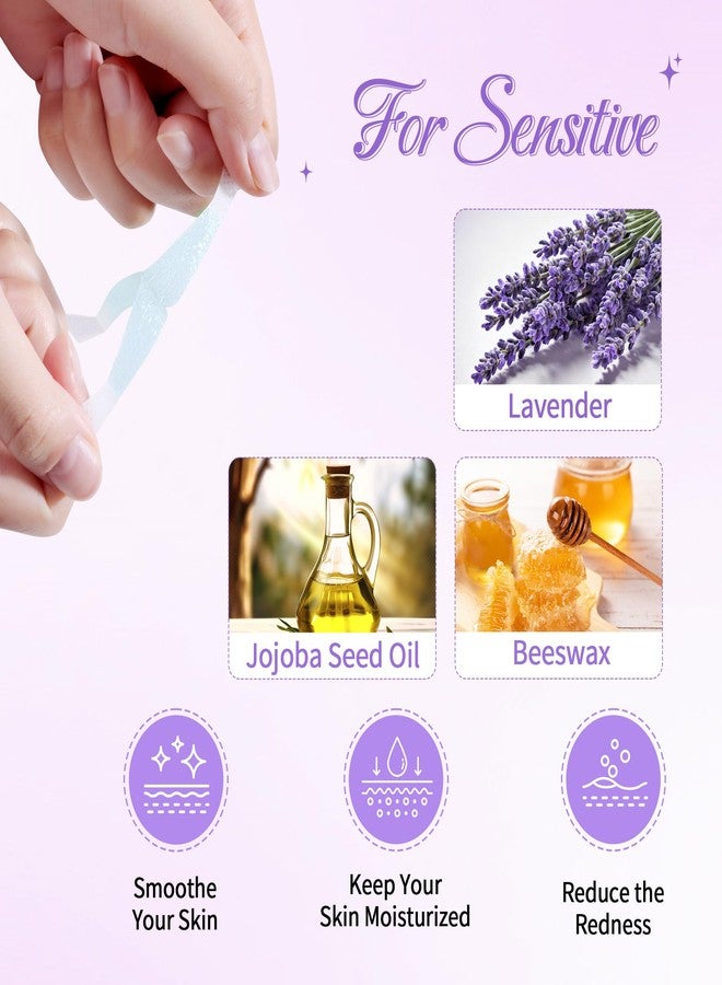 Beauty7 Sensitive High Arched Eyebrow Wax Strips Kit Eyebrow Waxing Strip 24 Strips with Pearl Powder Essential Oil for Sensitive Skin for Women - Image 2