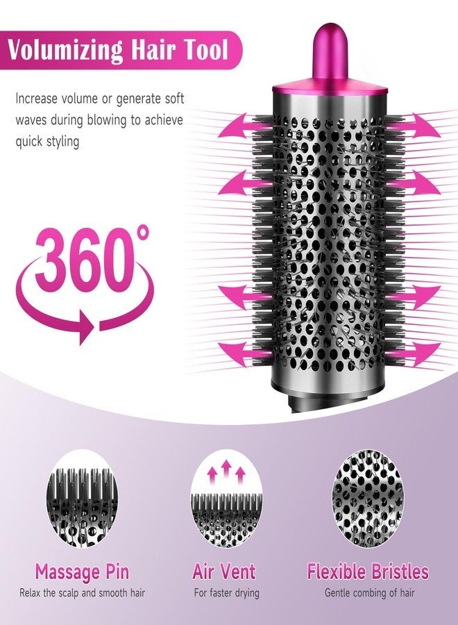 Liopif Large Round Volumizing Brush for Dyson Airwrap,Attachment Tool (Rose) - Image 4