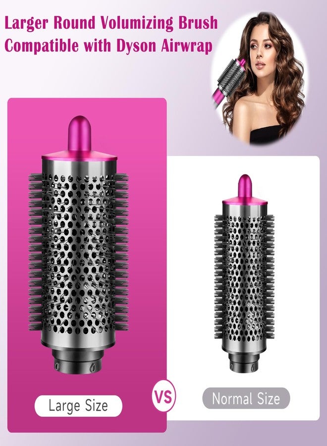 Liopif Large Round Volumizing Brush for Dyson Airwrap,Attachment Tool (Rose) - Image 2