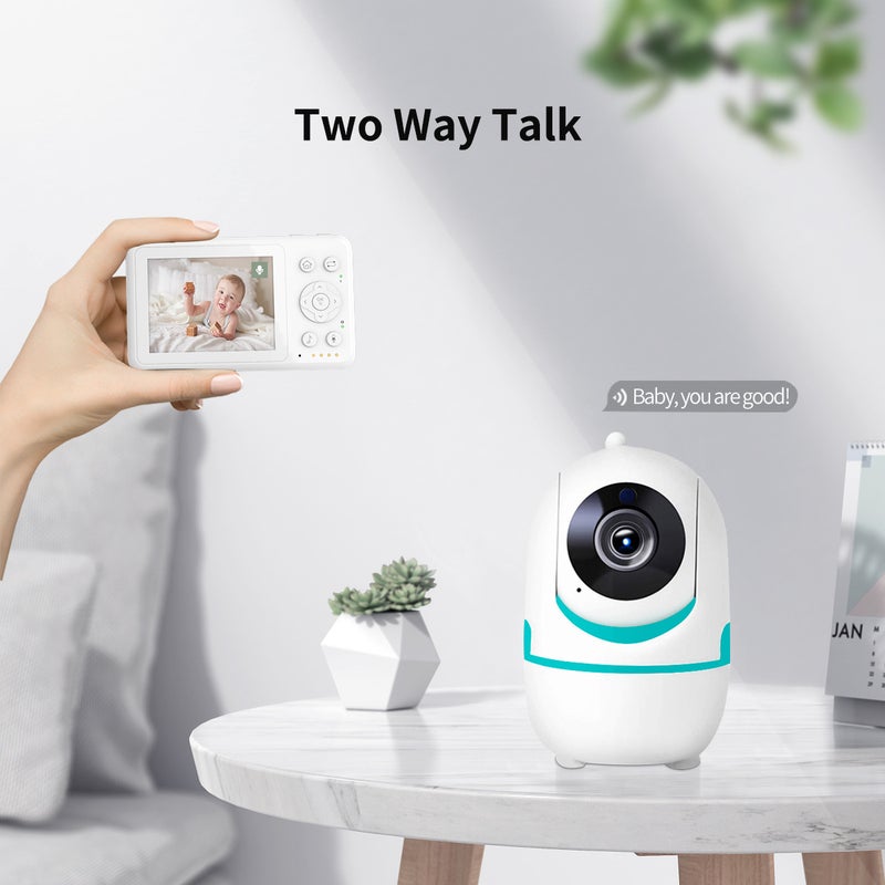 D031 3.2 inch baby monitor baby watcher with lullaby room temperature monitor baby monitor two-way voice intercom - Image 5